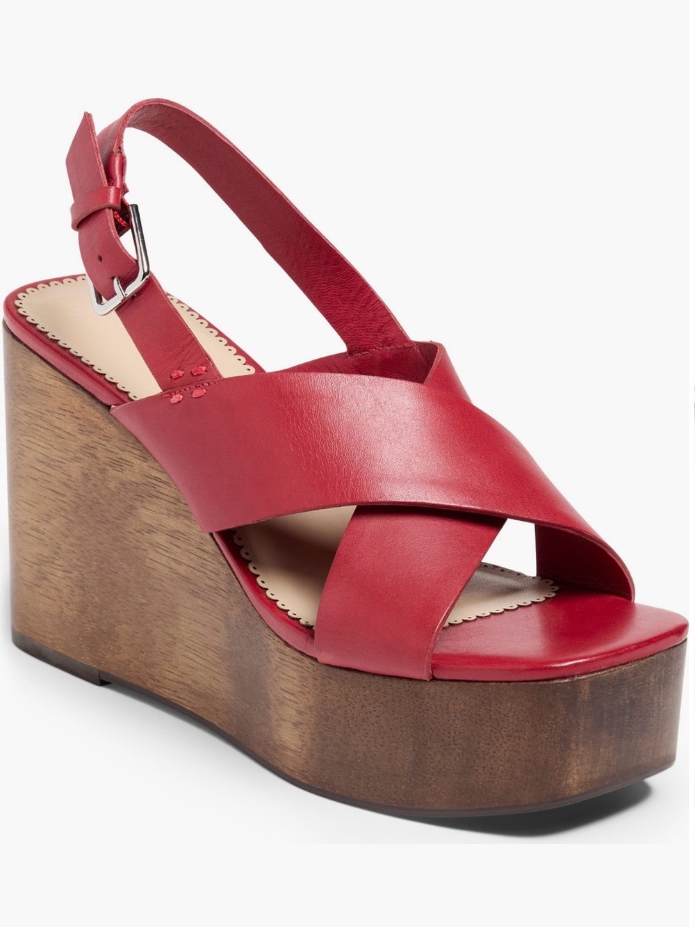 Cinq A Sept Vinny Platform Wedge Sandals NWT ❤️Bordeaux